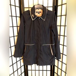 WEATHER TAMER - Black n’ Tan Coat w/Detachable Hood